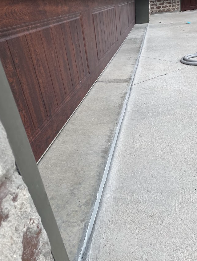 Level driveway after concrete lifting