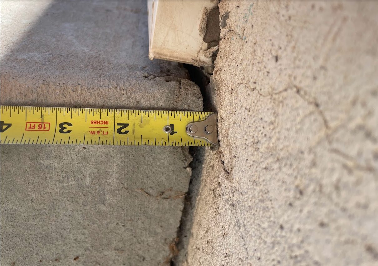 Provo patio lifted and leveled by Wasatch Concrete Lifting