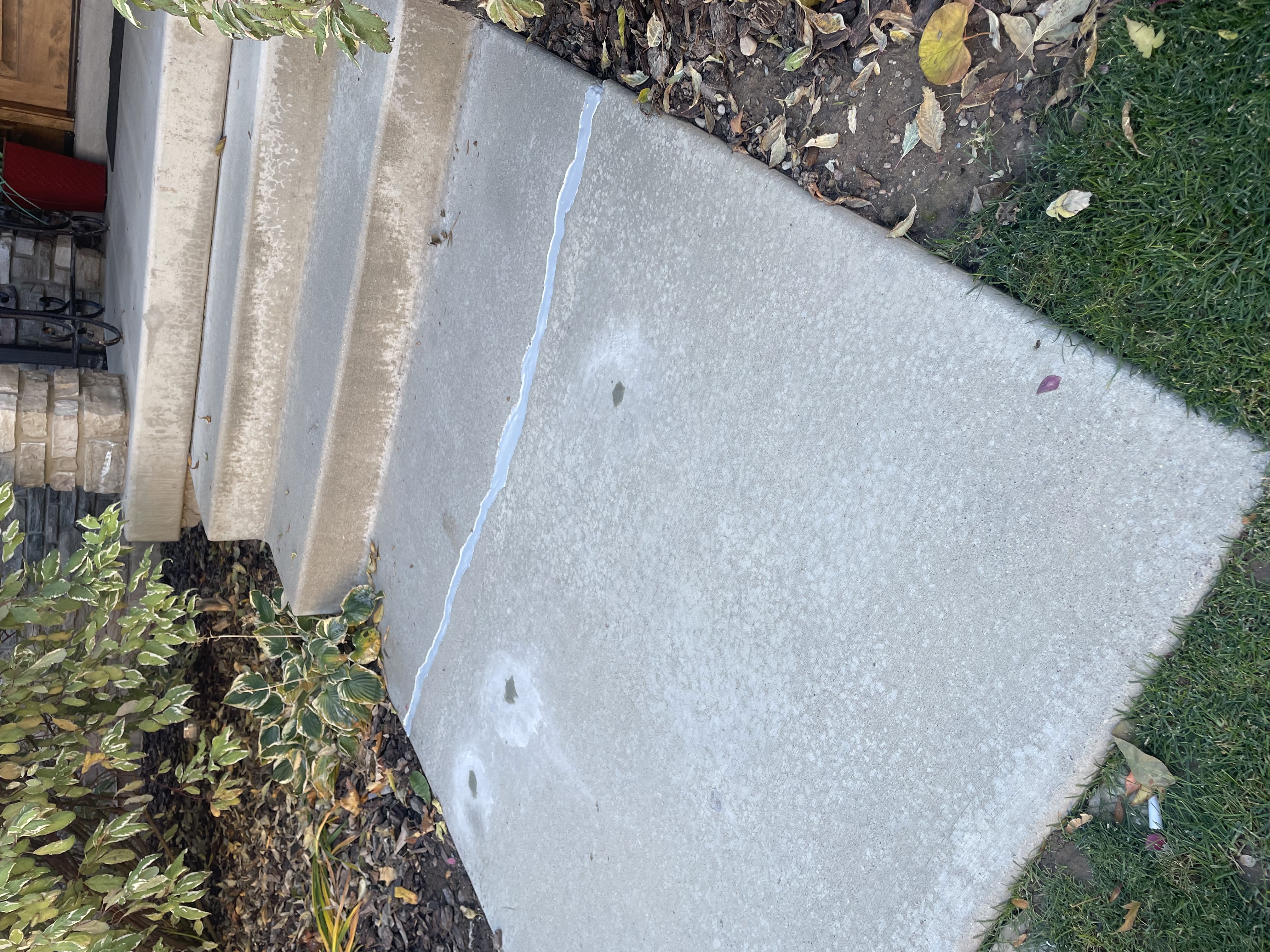 Level concrete walkway in Salt Lake City after lifting by Wasatch Concrete Lifting