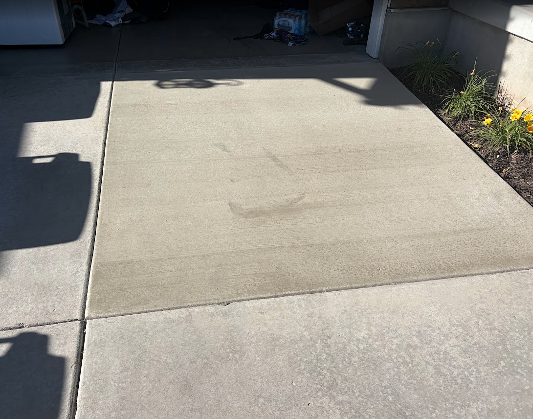 Fresh concrete pour after tear out and replacement in West Jordan Utah